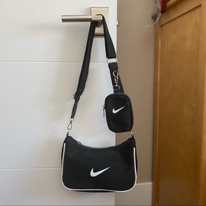Nike black cross body utility style bag